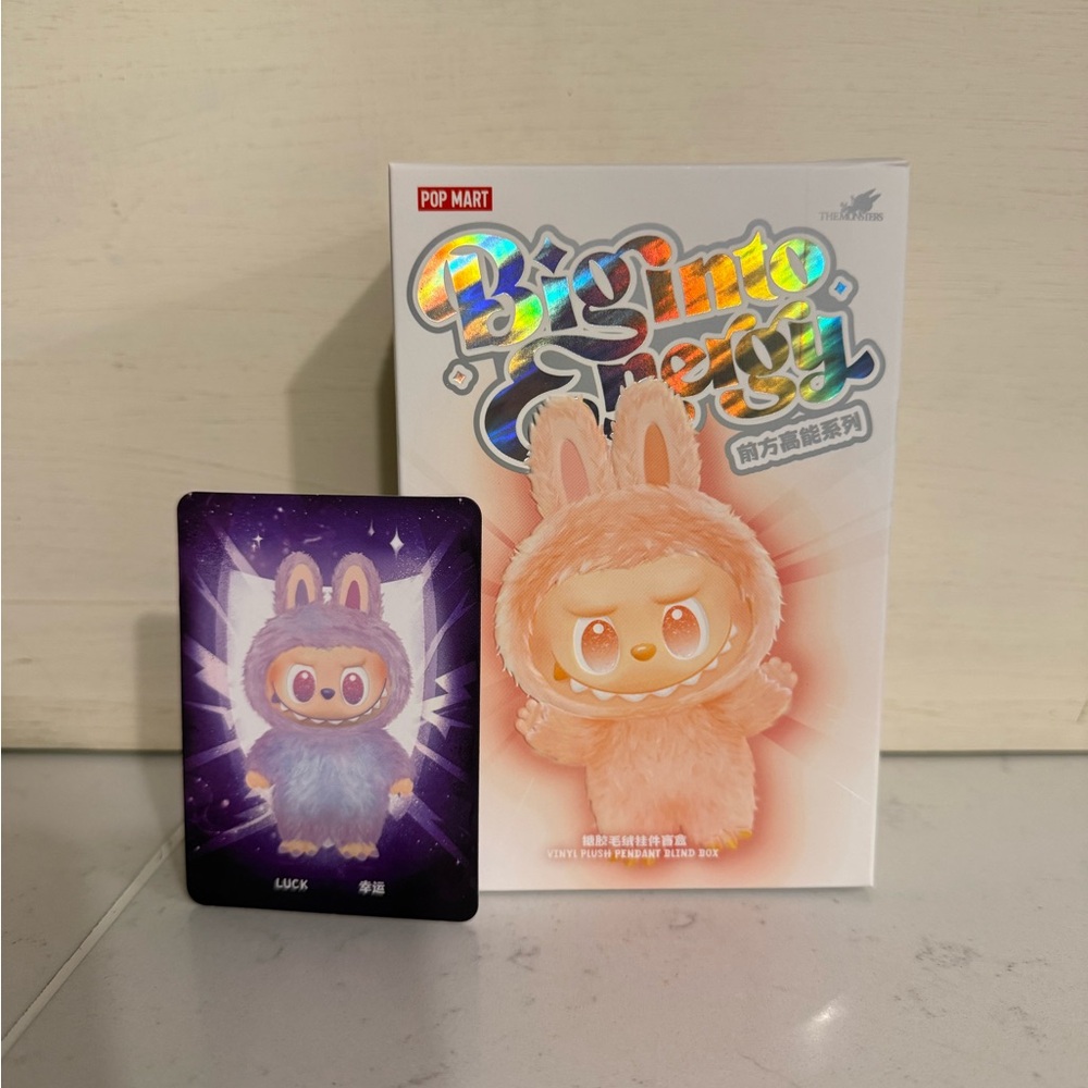 LABUBU MONSTER LUCK Big into Energy Series-Vinyl Plush Pendant: